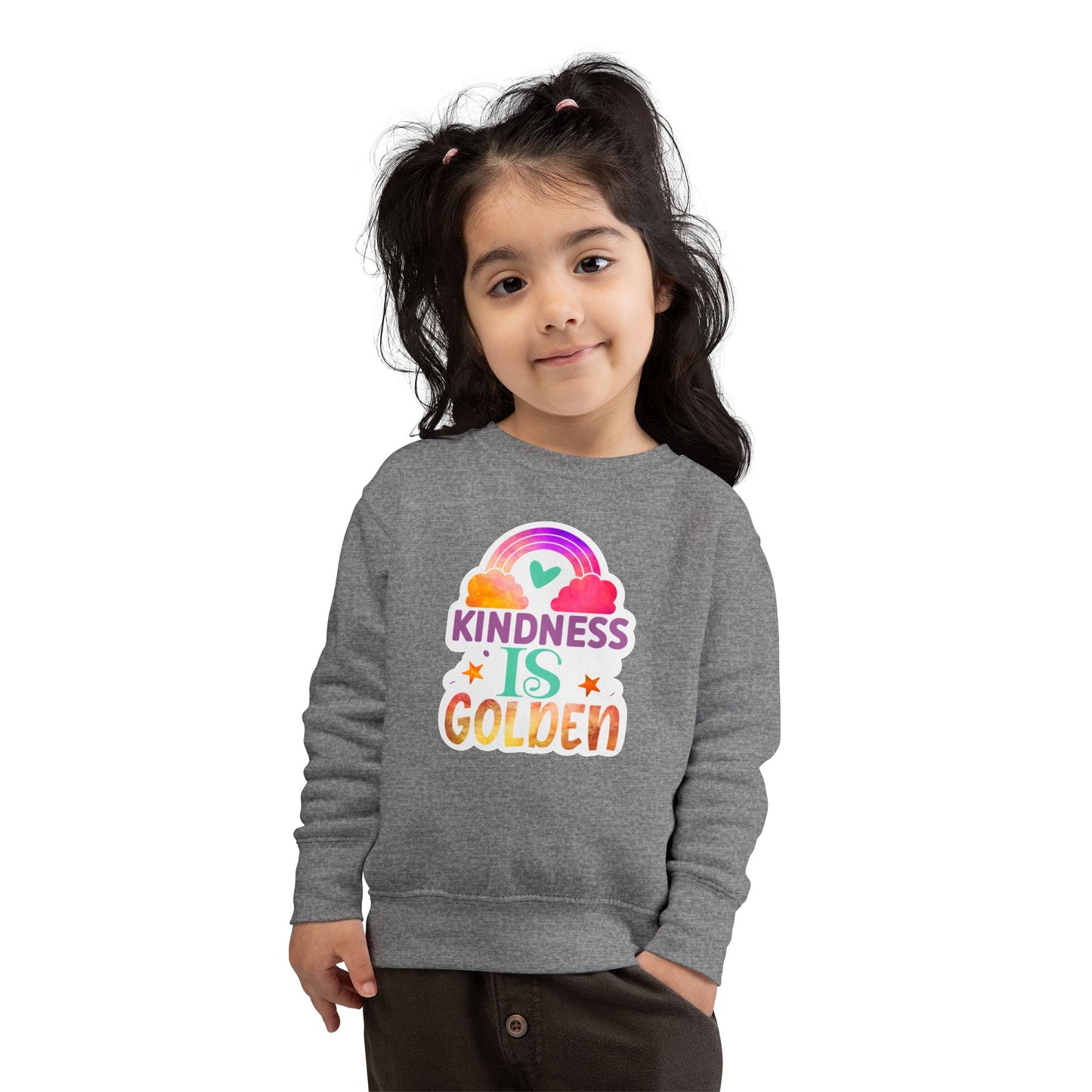 Kindness is Golden • Unisex Toddler Crewneck Sweatshirt