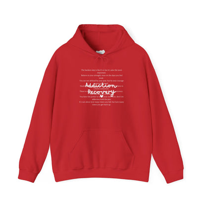 Addiction Recovery Inspirational Message Sweatshirt • Unisex Adult Hoodie