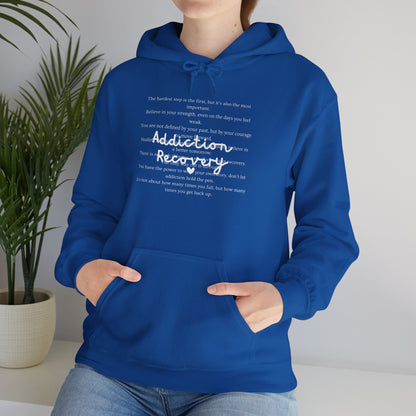 Addiction Recovery Inspirational Message Sweatshirt • Unisex Adult Hoodie