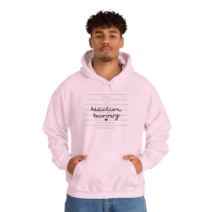 Addiction Recovery Inspirational Message Sweatshirt • Unisex Adult Hoodie