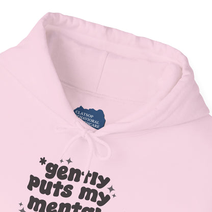 Gently Puts My Mental Health in Rice • Unisex Adult Hoodie