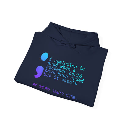 Semicolon Suicide Attempt Survivor Awareness | Unisex Adult Hoodie