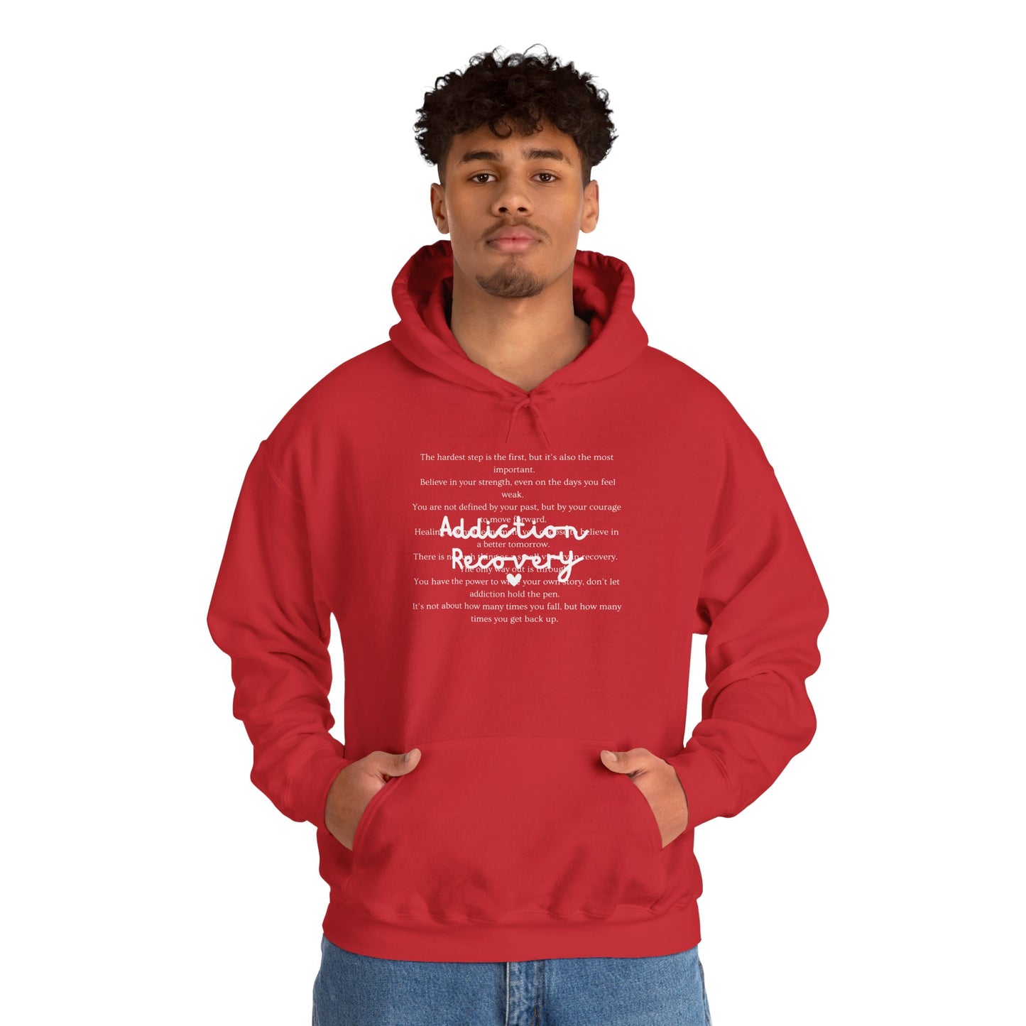 Addiction Recovery Inspirational Message Sweatshirt • Unisex Adult Hoodie