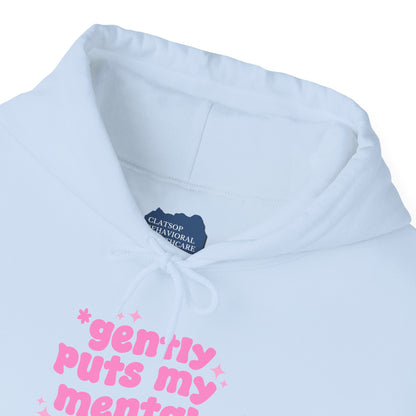 Gently Puts My Mental Health in Rice • Unisex Adult Hoodie