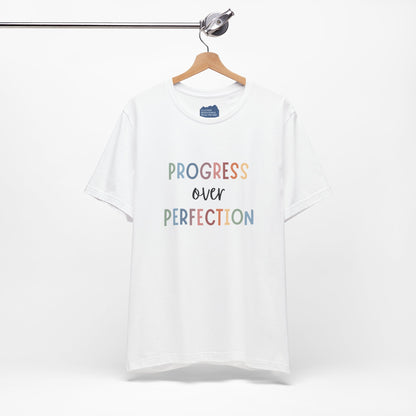 Progress Over Perfection Tee • Unisex Adult Short Sleeve T-Shirt