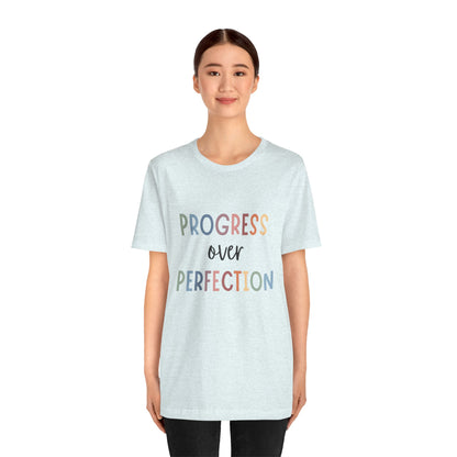 Progress Over Perfection Tee • Unisex Adult Short Sleeve T-Shirt