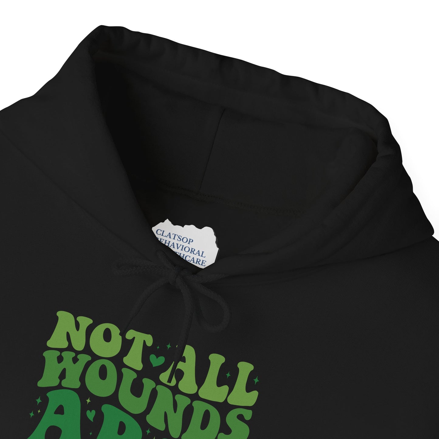 "Not All Wounds Are Visible" Mental Health Awareness | Adult Unisex Hoodie