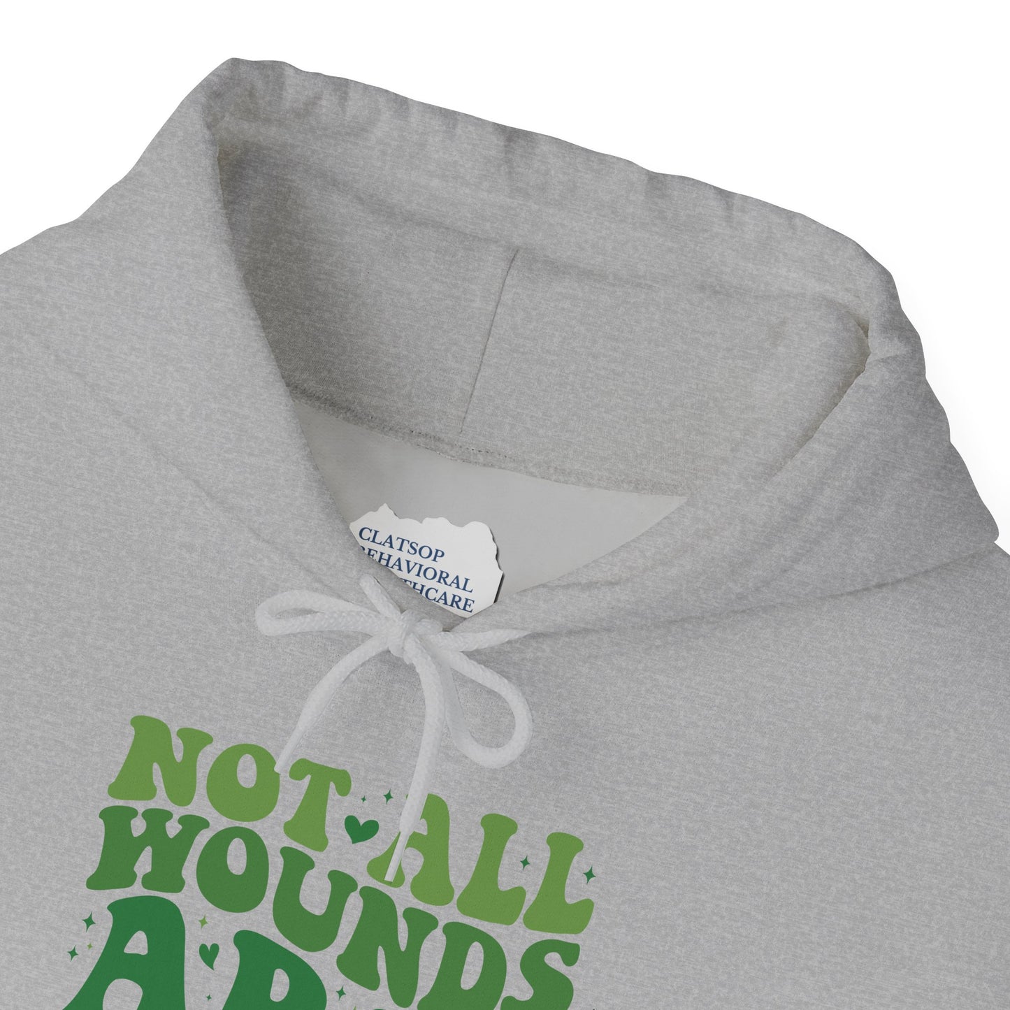 "Not All Wounds Are Visible" Mental Health Awareness | Adult Unisex Hoodie
