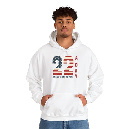 '22 a Day' End Veteran Suicide | Unisex Adult Hoodie
