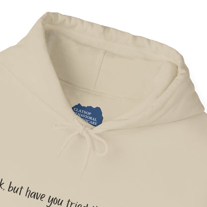 Ok, but have you tried therapy? • Adult Unisex Hoodie