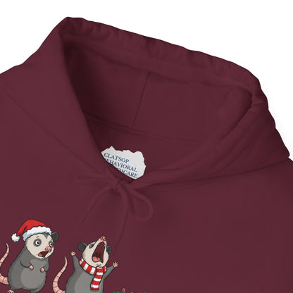 "Overstimulated But Festive" Christmas • Unisex Adult Hoodie