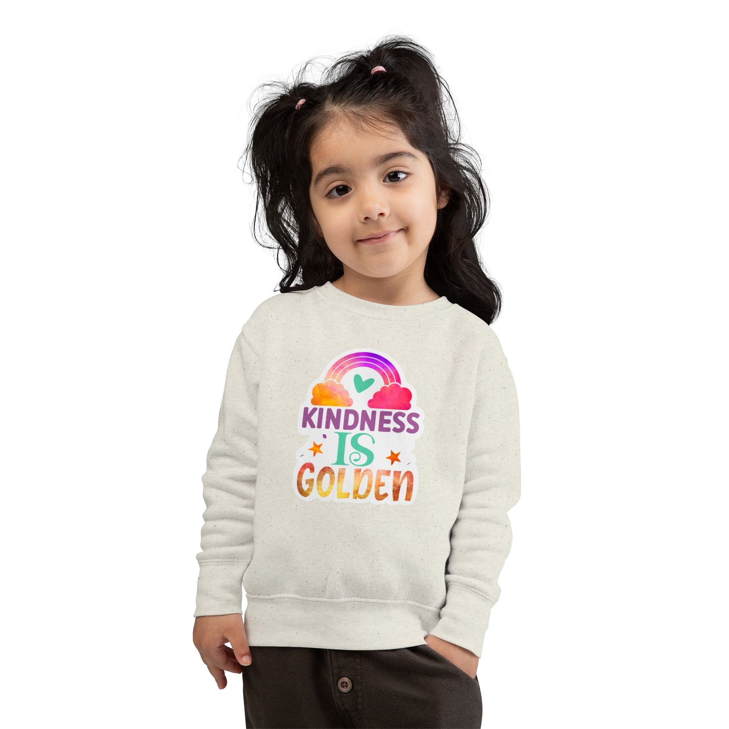 Kindness is Golden • Unisex Toddler Crewneck Sweatshirt