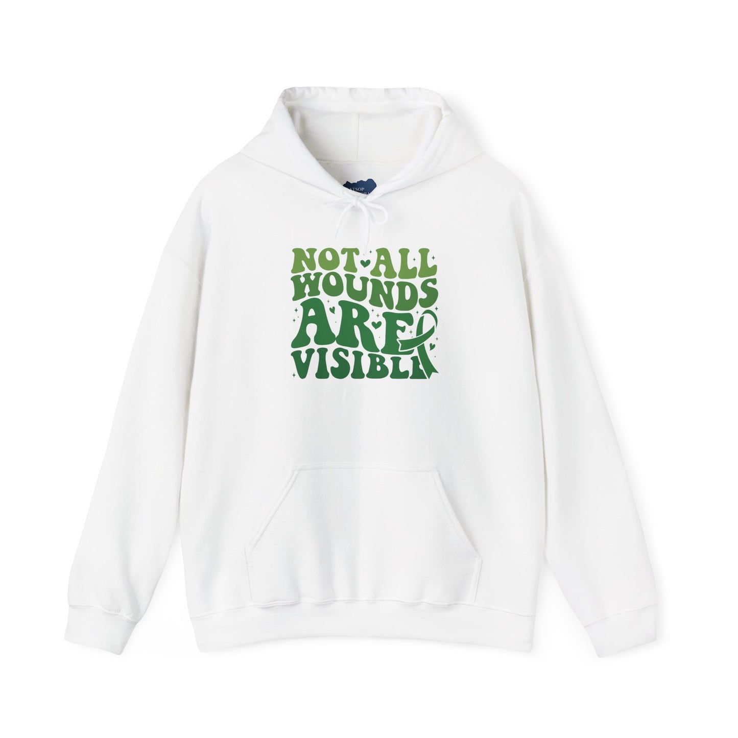 "Not All Wounds Are Visible" Mental Health Awareness | Adult Unisex Hoodie
