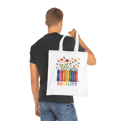 Equality Floral Design • Eco-Friendly Cotton Grocery Tote