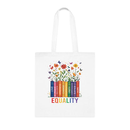 Equality Floral Design • Eco-Friendly Cotton Grocery Tote