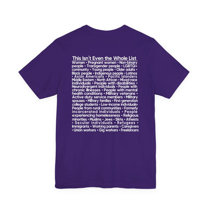 You're Probably DEI Too, Diversity Statement • Unisex Adult Short Sleeve T-Shirt