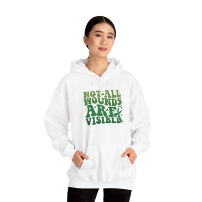 "Not All Wounds Are Visible" Mental Health Awareness | Adult Unisex Hoodie