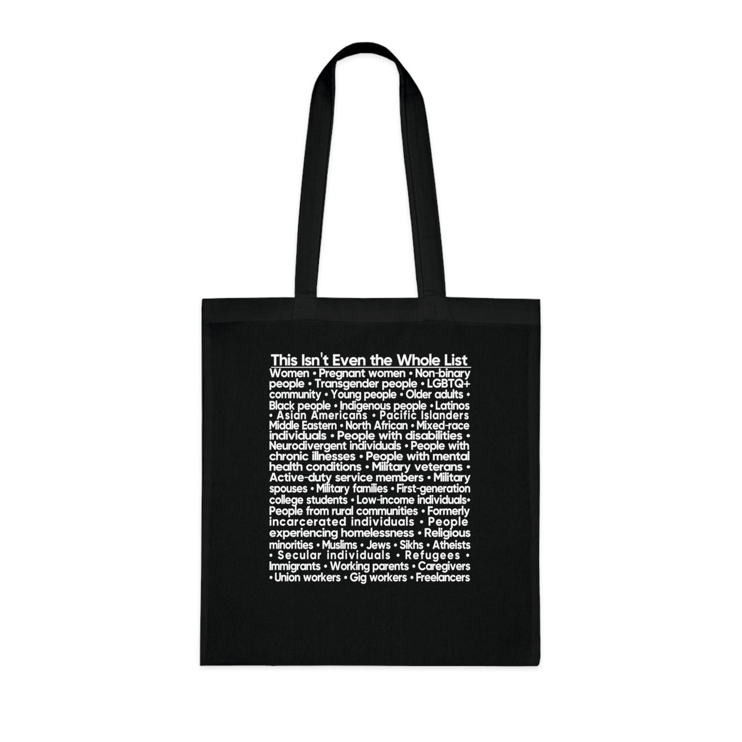 You're Probably DEI Too, Diversity Statement • Eco-Friendly Cotton Grocery Tote