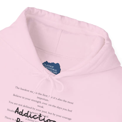 Addiction Recovery Inspirational Message Sweatshirt • Unisex Adult Hoodie