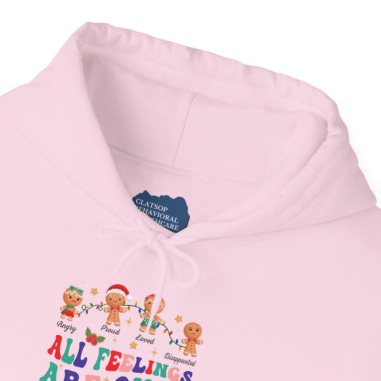 "All Feelings Are Okay" Holiday Edition • Unisex Adult Hoodie