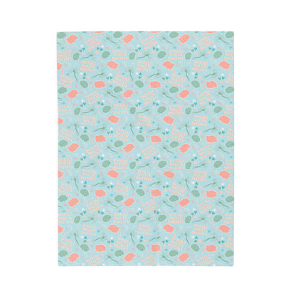 Mental Health Matters Pattern | Velveteen Plush Blanket