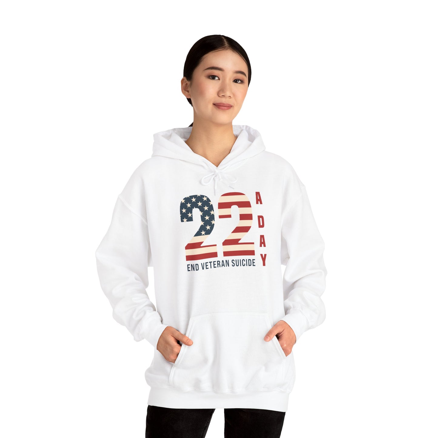'22 a Day' End Veteran Suicide | Unisex Adult Hoodie