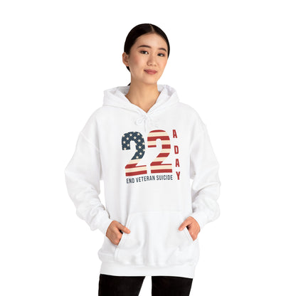 '22 a Day' End Veteran Suicide | Unisex Adult Hoodie