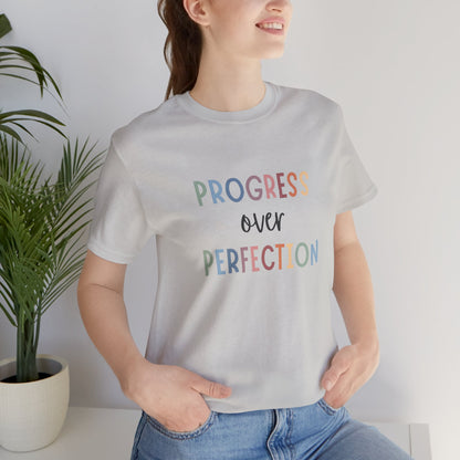 Progress Over Perfection Tee • Unisex Adult Short Sleeve T-Shirt