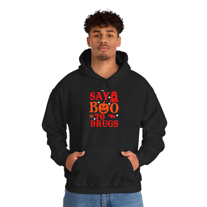 Halloween "Say Boo to Drugs" Graphic | Unisex Adult Hoodie