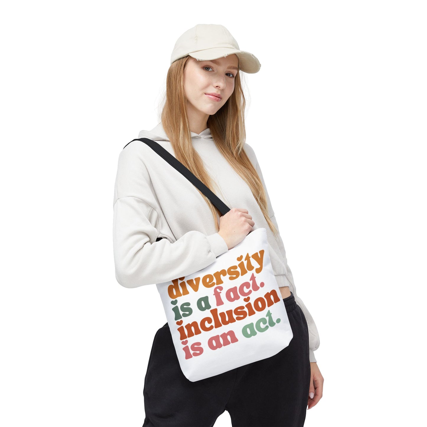 “Diversity is a fact. Inclusion is an act.” Eco-Friendly Canvas Tote Bag