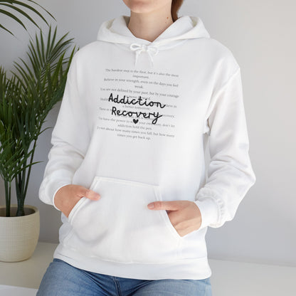Addiction Recovery Inspirational Message Sweatshirt • Unisex Adult Hoodie