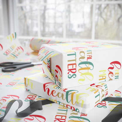 Gradient "Mental Health Matters" • Wrapping Paper Roll