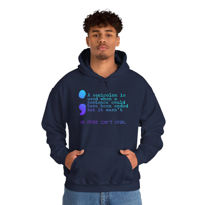 Semicolon Suicide Attempt Survivor Awareness | Unisex Adult Hoodie