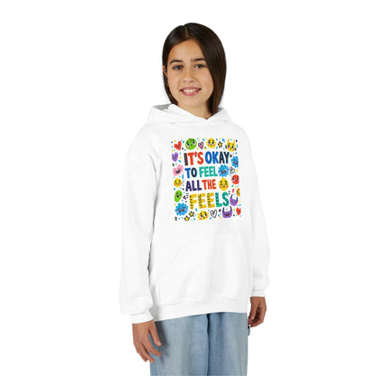 It's Okay to Feel All the Feels • Unisex Youth Hoodie