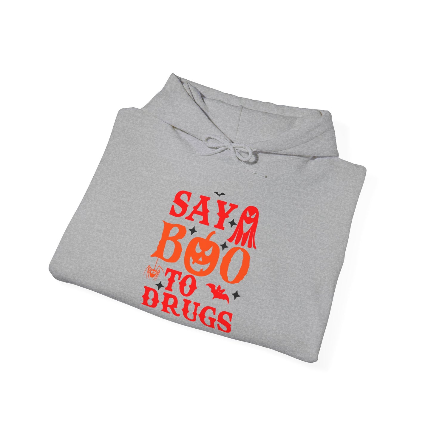 Halloween "Say Boo to Drugs" Graphic | Unisex Adult Hoodie