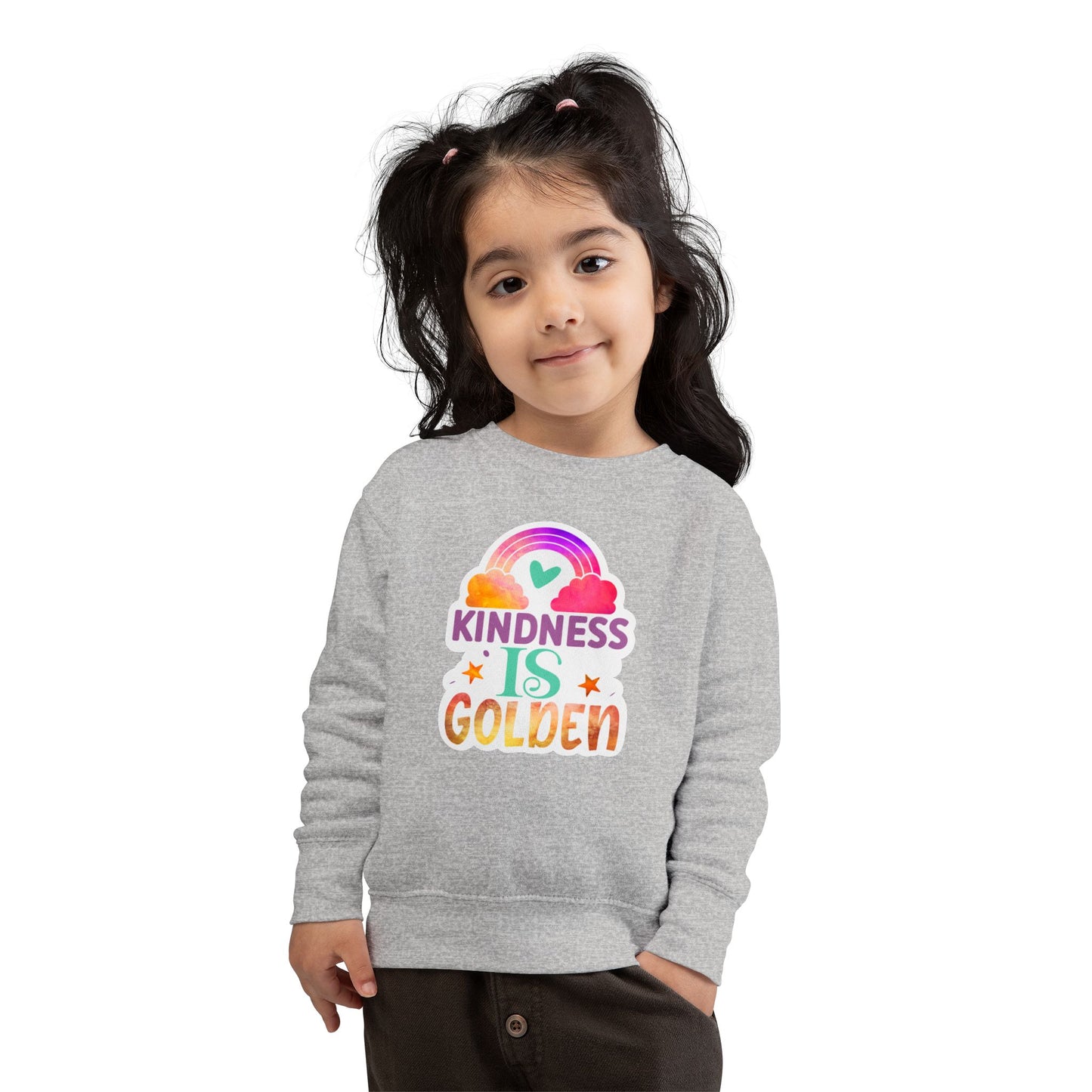 Kindness is Golden • Unisex Toddler Crewneck Sweatshirt