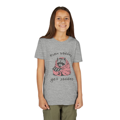 Even Baddies Get Saddies • Unisex Youth Short Sleeve T-Shirt