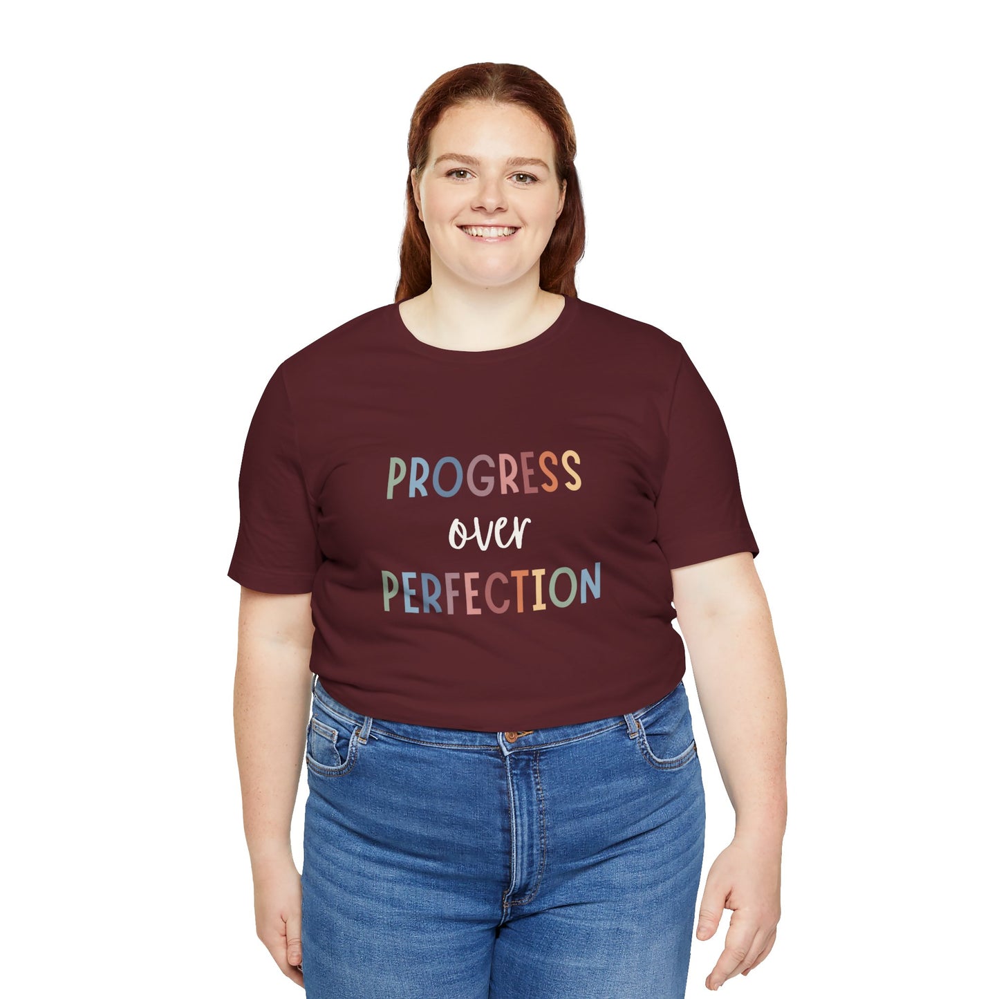 Progress Over Perfection Tee • Unisex Adult Short Sleeve Tee