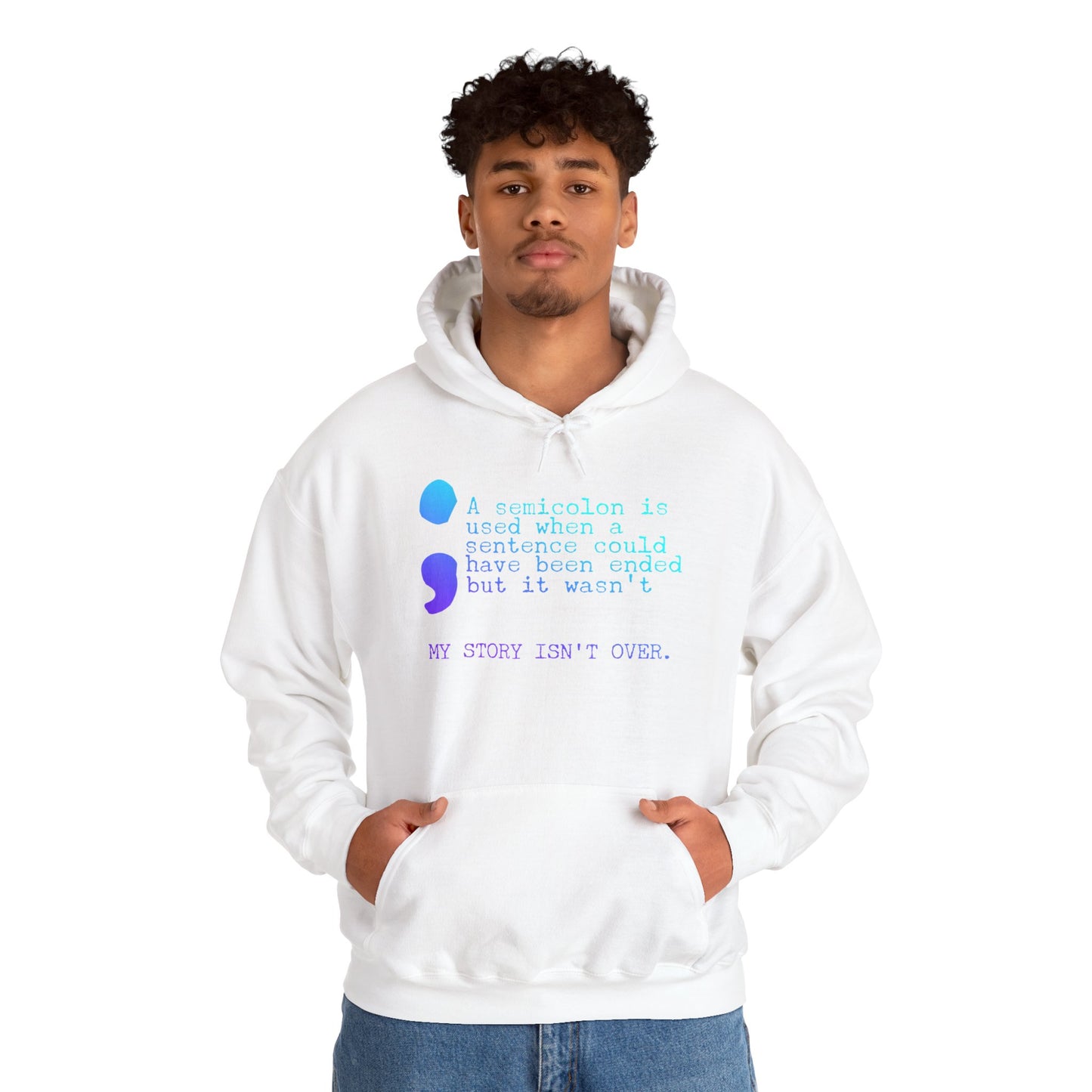 Semicolon Suicide Attempt Survivor Awareness | Unisex Adult Hoodie