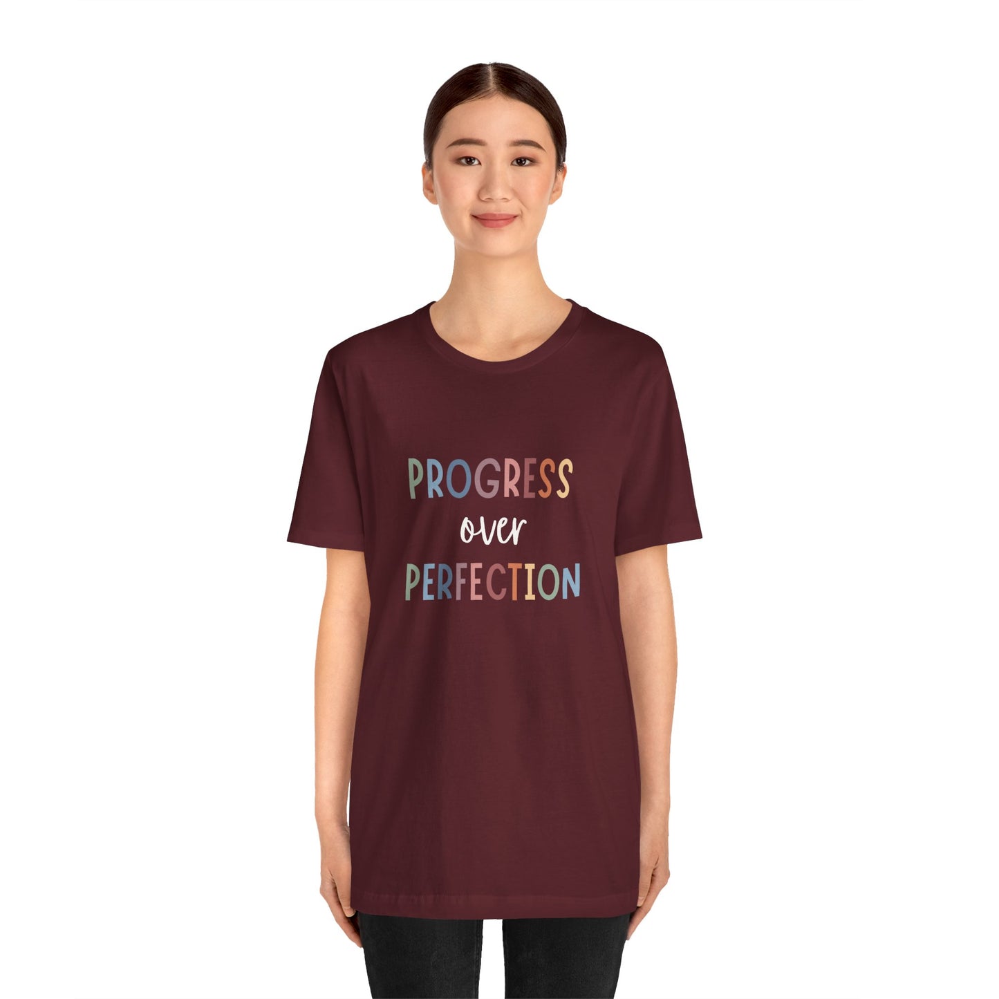 Progress Over Perfection Tee • Unisex Adult Short Sleeve Tee