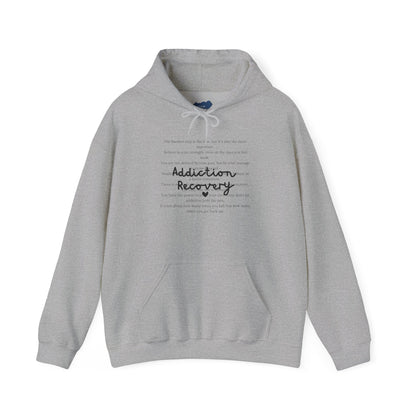 Addiction Recovery Inspirational Message Sweatshirt • Unisex Adult Hoodie
