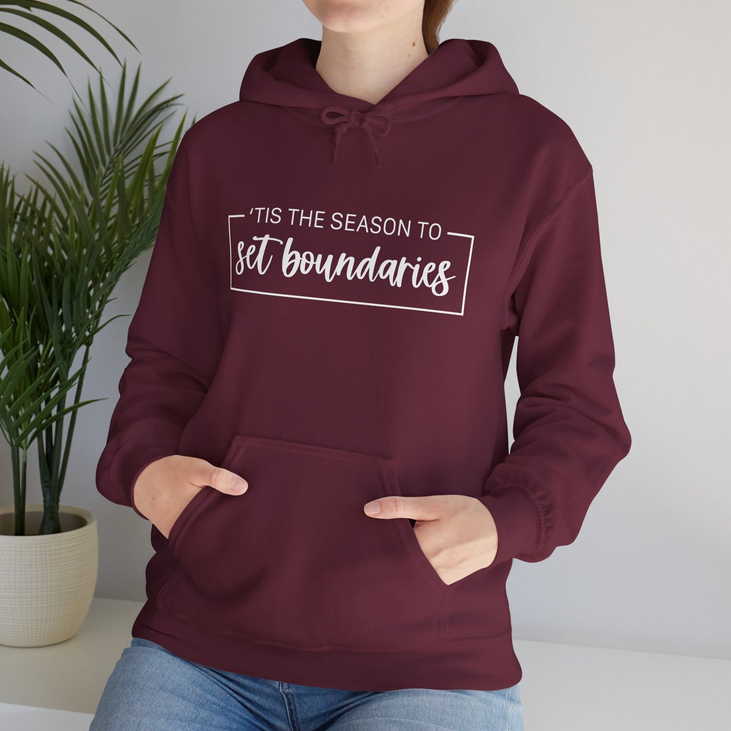 'Tis The Season To Set Boundaries • Unisex Adult Hoodie