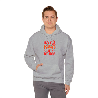 Halloween "Say Boo to Drugs" Graphic | Unisex Adult Hoodie