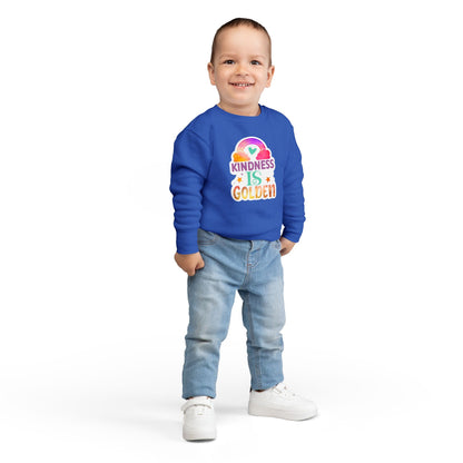 Kindness is Golden • Unisex Toddler Crewneck Sweatshirt