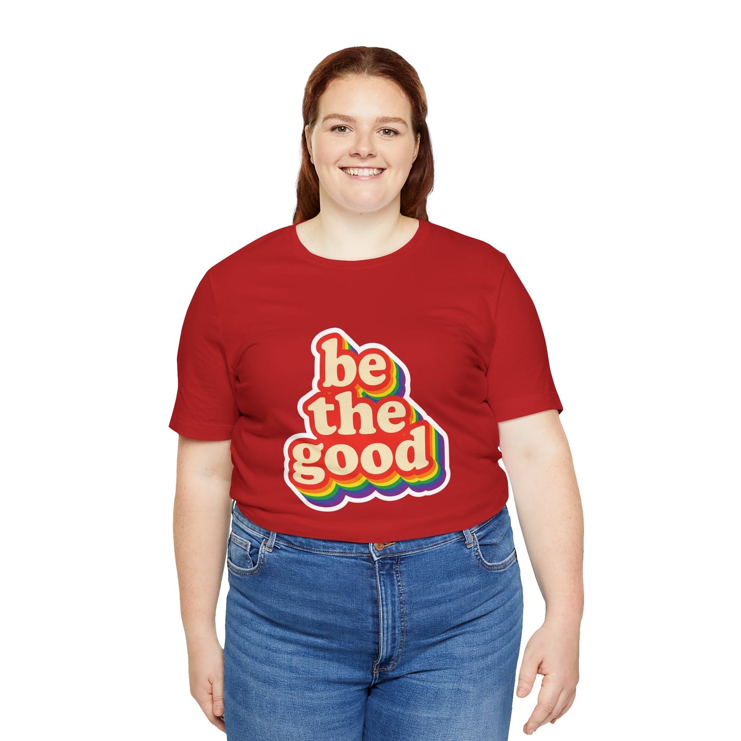 Be The Good Retro Rainbow Tee | Unisex Adult T-Shirt