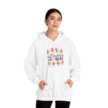 "All Feelings Are Okay" Holiday Edition • Unisex Adult Hoodie