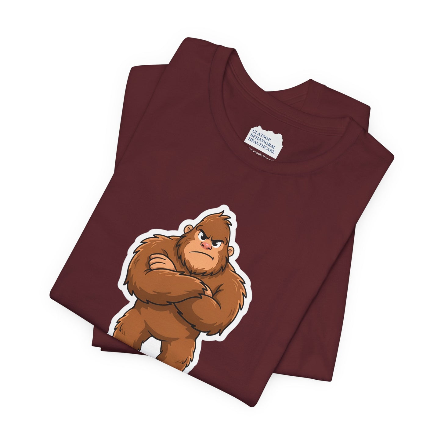 Bigfoot Is Scary Mental Health Awareness Tee | Adult Unisex T-Shirt