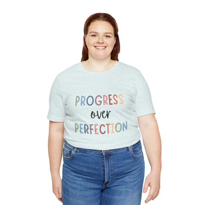 Progress Over Perfection Tee • Unisex Adult Short Sleeve T-Shirt
