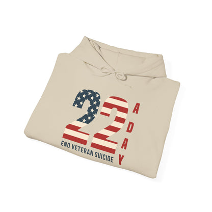 '22 a Day' End Veteran Suicide | Unisex Adult Hoodie