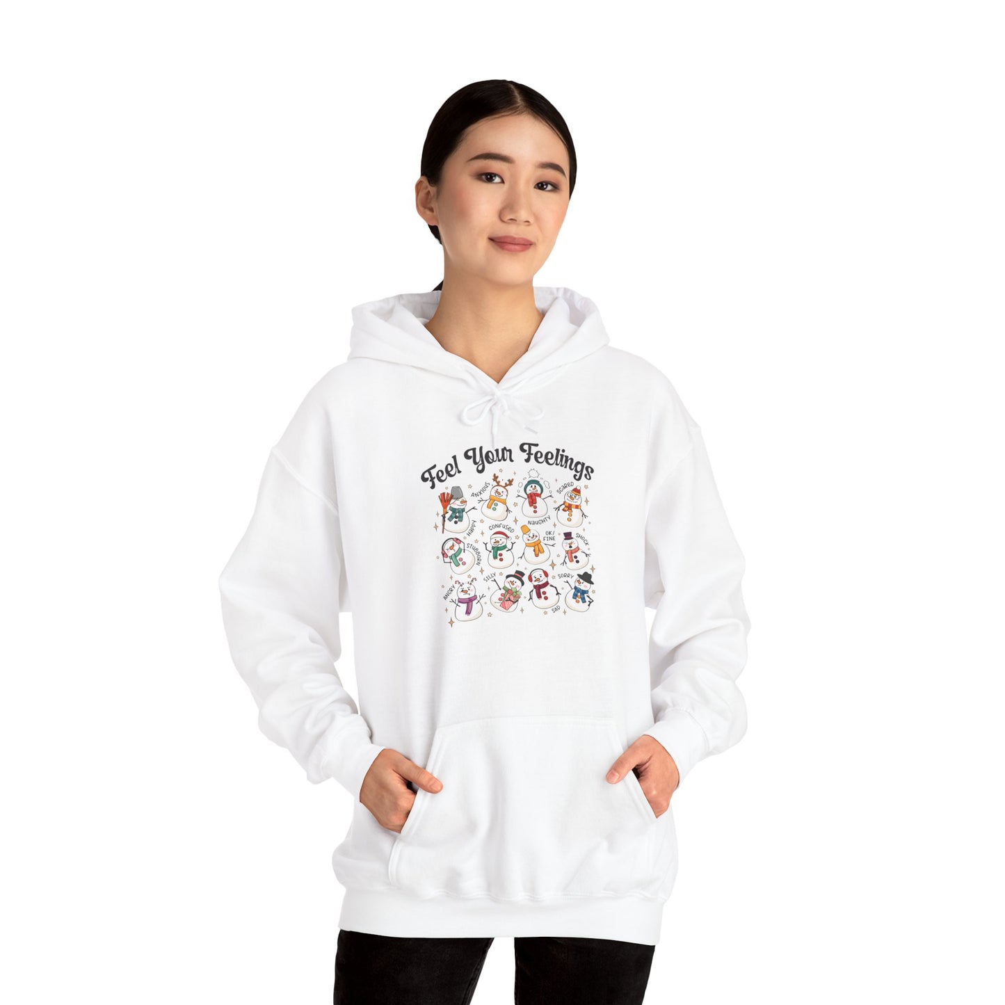 "Feel Your Feelings" Holiday Edition • Unisex Adult Hoodie